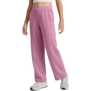 imageCRZ YOGA Girls SoftAura Wide Leg Casual Sweatpants with Pockets  Lounge High Waist Pants Drawstring Kids TeenVelvet Dust