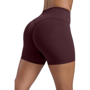 imageCRZ YOGA Secretsculpt Butterlift Biker Shorts 4quot  No Front Seam High Waisted Womens Workout Gym Booty Scrunch ButtRipe Plum