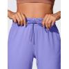 imageCRZ YOGA 4Way Stretch Workout Joggers for Women 28quot  Casual Travel Athletic Pants with PocketsDark Lavender Purple