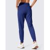 imageCRZ YOGA 4Way Stretch Workout Joggers for Women 28quot  Casual Travel Athletic Pants with PocketsLarkspur Blue