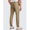 imageCRZ YOGA All Day Comfy PullOn Golf Joggers for Men 28quot30quot32quot  Quick Dry Lightweight Work Casual Pants with PocketsArtifact Brown