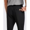 imageCRZ YOGA All Day Comfy PullOn Golf Joggers for Men 28quot30quot32quot  Quick Dry Lightweight Work Casual Pants with PocketsBlack