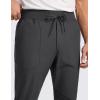 imageCRZ YOGA All Day Comfy PullOn Golf Joggers for Men 28quot30quot32quot  Quick Dry Lightweight Work Casual Pants with PocketsInk Gray