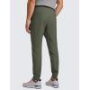 imageCRZ YOGA All Day Comfy PullOn Golf Joggers for Men 28quot30quot32quot  Quick Dry Lightweight Work Casual Pants with PocketsLight Army Green