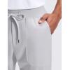 imageCRZ YOGA All Day Comfy PullOn Golf Joggers for Men 28quot30quot32quot  Quick Dry Lightweight Work Casual Pants with PocketsPlatinum Grey
