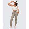 imageCRZ YOGA Athletic Joggers for Women 275quot  Lightweight Travel Outdoor Hiking Pants with PocketsCliff Ash