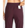 imageCRZ YOGA Athletic Joggers for Women 275quot  Lightweight Travel Outdoor Hiking Pants with PocketsDark Russet