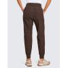 imageCRZ YOGA Athletic Joggers for Women 275quot  Lightweight Travel Outdoor Hiking Pants with PocketsHot Fudge Brown