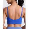 imageCRZ YOGA Butterlift Scoop Neck Longline Sports Bras for Women  Adjustable Spaghetti Strap Padded Tank Workout Pilates TopRoyal