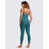 imageCRZ YOGA Butterluxe Cami Strap Jumpsuits for Women  Adjustable Yoga Workout One Piece Tank Leggings Romper with Builtin BraGreen Jade