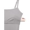 imageCRZ YOGA Butterluxe Cami Strap Jumpsuits for Women  Adjustable Yoga Workout One Piece Tank Leggings Romper with Builtin BraGull Gray