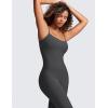 imageCRZ YOGA Butterluxe Cami Strap Jumpsuits for Women  Adjustable Yoga Workout One Piece Tank Leggings Romper with Builtin BraMysterious Grey
