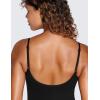 imageCRZ YOGA Butterluxe Cami Strap Rompers for Women  Adjustable Sleeveless One Piece Yoga Jumpsuits Bodysuit Shorts PaddedBlack
