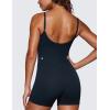 imageCRZ YOGA Butterluxe Cami Strap Rompers for Women  Adjustable Sleeveless One Piece Yoga Jumpsuits Bodysuit Shorts PaddedTrue Navy
