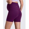 imageCRZ YOGA Butterluxe Maternity Biker Shorts 4quot  Over The Belly Pregnancy Yoga Workout Womens Activewear Buttery SoftPlum Magenta