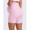 imageCRZ YOGA Butterluxe Maternity Biker Shorts 4quot  Over The Belly Pregnancy Yoga Workout Womens Activewear Buttery SoftVita Pink