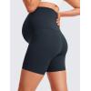 imageCRZ YOGA Butterluxe Maternity Biker Shorts Pockets 5quot  Over The Belly Pregnancy Womens Yoga Workout Athletic Buttery SoftTrue Navy