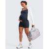 imageCRZ YOGA Butterluxe Maternity Cami Strap Workout Romper  U Neck Casual Shorts Jumpsuit Pregnancy Womens Tank Top BodysuitTrue Navy