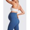 imageCRZ YOGA Butterluxe Maternity Capris Leggings 21quot  Over The Belly Workout Active Yoga Womens Pregnancy Crop Pants StretchyPitch Blue