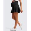 imageCRZ YOGA Butterluxe Maternity Flowy Tennis Skirts  High Waisted A Line Golf Athletic Casual Womens Pregnancy with PocketsBlack