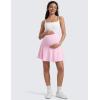 imageCRZ YOGA Butterluxe Maternity Flowy Tennis Skirts  High Waisted A Line Golf Athletic Casual Womens Pregnancy with PocketsPink Peony