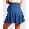 imageCRZ YOGA Butterluxe Maternity Flowy Tennis Skirts  High Waisted A Line Golf Athletic Casual Womens Pregnancy with PocketsPitch Blue