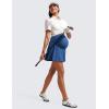 imageCRZ YOGA Butterluxe Maternity Flowy Tennis Skirts  High Waisted A Line Golf Athletic Casual Womens Pregnancy with PocketsPitch Blue