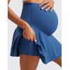 imageCRZ YOGA Butterluxe Maternity Flowy Tennis Skirts  High Waisted A Line Golf Athletic Casual Womens Pregnancy with PocketsPitch Blue
