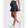 imageCRZ YOGA Butterluxe Maternity Flowy Tennis Skirts  High Waisted A Line Golf Athletic Casual Womens Pregnancy with PocketsTrue Navy