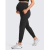 imageCRZ YOGA Butterluxe Maternity Joggers Pockets 27quot  Workout Active Yoga Pregnancy Womens Pants Over The Belly SoftBlack