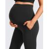 imageCRZ YOGA Butterluxe Maternity Joggers Pockets 27quot  Workout Active Yoga Pregnancy Womens Pants Over The Belly SoftBlack