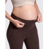 imageCRZ YOGA Butterluxe Maternity Joggers Pockets 27quot  Workout Active Yoga Pregnancy Womens Pants Over The Belly SoftHot Fudge Brown