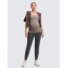 imageCRZ YOGA Butterluxe Maternity Joggers Pockets 27quot  Workout Active Yoga Pregnancy Womens Pants Over The Belly SoftMysterious Grey