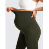imageCRZ YOGA Butterluxe Maternity Joggers Pockets 27quot  Workout Active Yoga Pregnancy Womens Pants Over The Belly SoftOlive Green