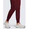 imageCRZ YOGA Butterluxe Maternity Joggers Pockets 27quot  Workout Active Yoga Pregnancy Womens Pants Over The Belly SoftRed Merlot