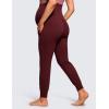 imageCRZ YOGA Butterluxe Maternity Joggers Pockets 27quot  Workout Active Yoga Pregnancy Womens Pants Over The Belly SoftRed Merlot