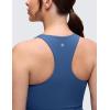 imageCRZ YOGA Butterluxe Maternity Racerback Tank Tops  Ruched Sleeveless Womens Pregnancy Yoga Workout Shirt with Built in BraPitch Blue
