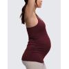 imageCRZ YOGA Butterluxe Maternity Racerback Tank Tops  Ruched Sleeveless Womens Pregnancy Yoga Workout Shirt with Built in BraRed Merlot