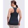 imageCRZ YOGA Butterluxe Maternity Racerback Tank Tops  Ruched Sleeveless Womens Pregnancy Yoga Workout Shirt with Built in BraTrue Navy