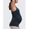 imageCRZ YOGA Butterluxe Maternity Racerback Tank Tops  Ruched Sleeveless Womens Pregnancy Yoga Workout Shirt with Built in BraTrue Navy