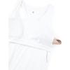 imageCRZ YOGA Butterluxe Maternity Racerback Tank Tops  Ruched Sleeveless Womens Pregnancy Yoga Workout Shirt with Built in BraWhite