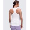 imageCRZ YOGA Butterluxe Maternity Racerback Tank Tops  Ruched Sleeveless Womens Pregnancy Yoga Workout Shirt with Built in BraWhite