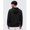 imageCRZ YOGA Cotton Fleece Lined Pullover Hoodies for Men  Cozy Casual Workout Essential Sweatshirts With Kangaroo PocketBlack