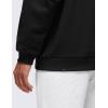 imageCRZ YOGA Cotton Fleece Lined Pullover Hoodies for Men  Cozy Casual Workout Essential Sweatshirts With Kangaroo PocketBlack