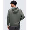 imageCRZ YOGA Cotton Fleece Lined Pullover Hoodies for Men  Cozy Casual Workout Essential Sweatshirts With Kangaroo PocketGrey Sage