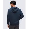 imageCRZ YOGA Cotton Fleece Lined Pullover Hoodies for Men  Cozy Casual Workout Essential Sweatshirts With Kangaroo PocketInk Blue