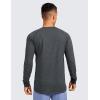 imageCRZ YOGA Crewneck Workout Long Sleeve Shirts for Men  Quick Dry Running Athletic TShirts Lightweight Basic TopsCarbon Heather
