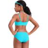 imageCRZ YOGA Girls Bikini Set 2 Piece Swimsuit  Beach Sports Bathing Suit Scoop Neck Adjustable Straps Padded Kids TeenTurquoise