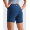 imageCRZ YOGA Girls Butterluxe Athletic Biker Shorts with Pockets  Dance Yoga Casual High Waist Kids Teen SummerFrench Navy