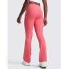imageCRZ YOGA Girls Butterluxe Crossover Waist Yoga Flare Leggings  Dance Casual Athletic Pants Bell Bottoms Kids TeenRaspberry Sorbet